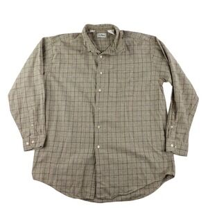 Vintage LLBean Shirt Mens XL Plaid Button Down Made in Portugal Hiking L/S